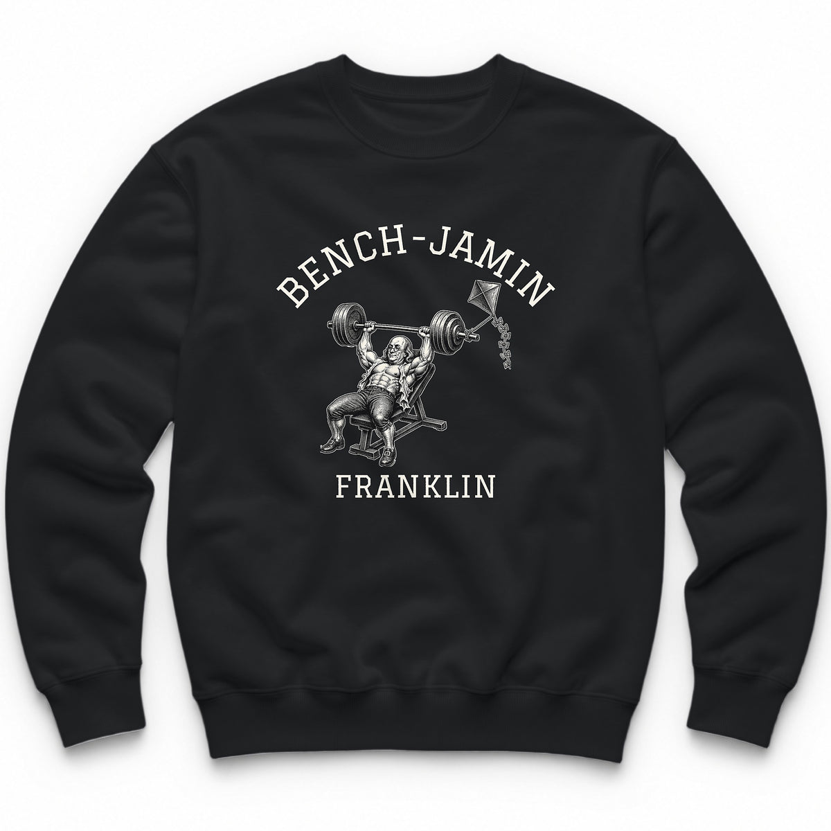 Bench-jamin Franklin Crewneck - Black