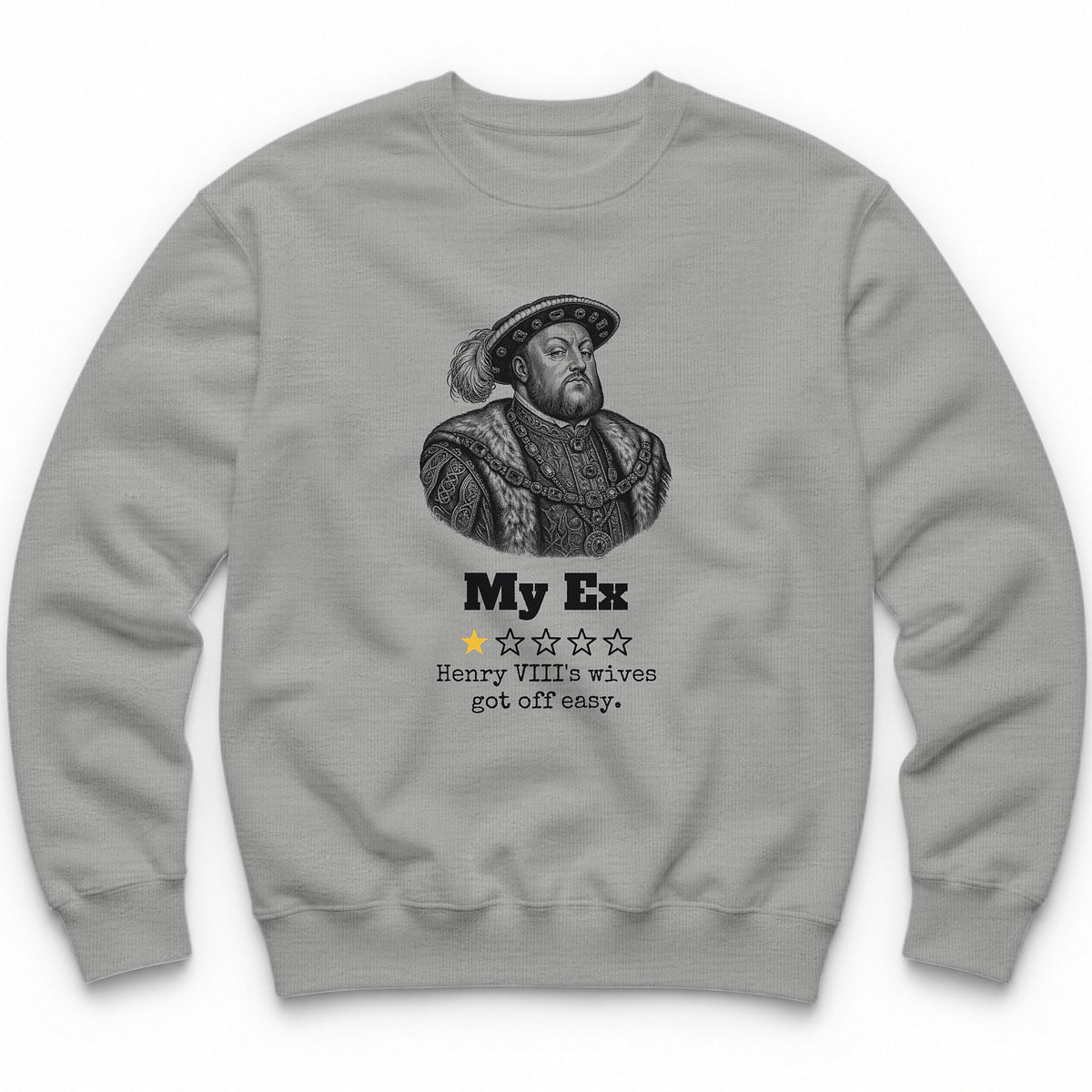 My Marriages One Star Review Crewneck - Sport Grey