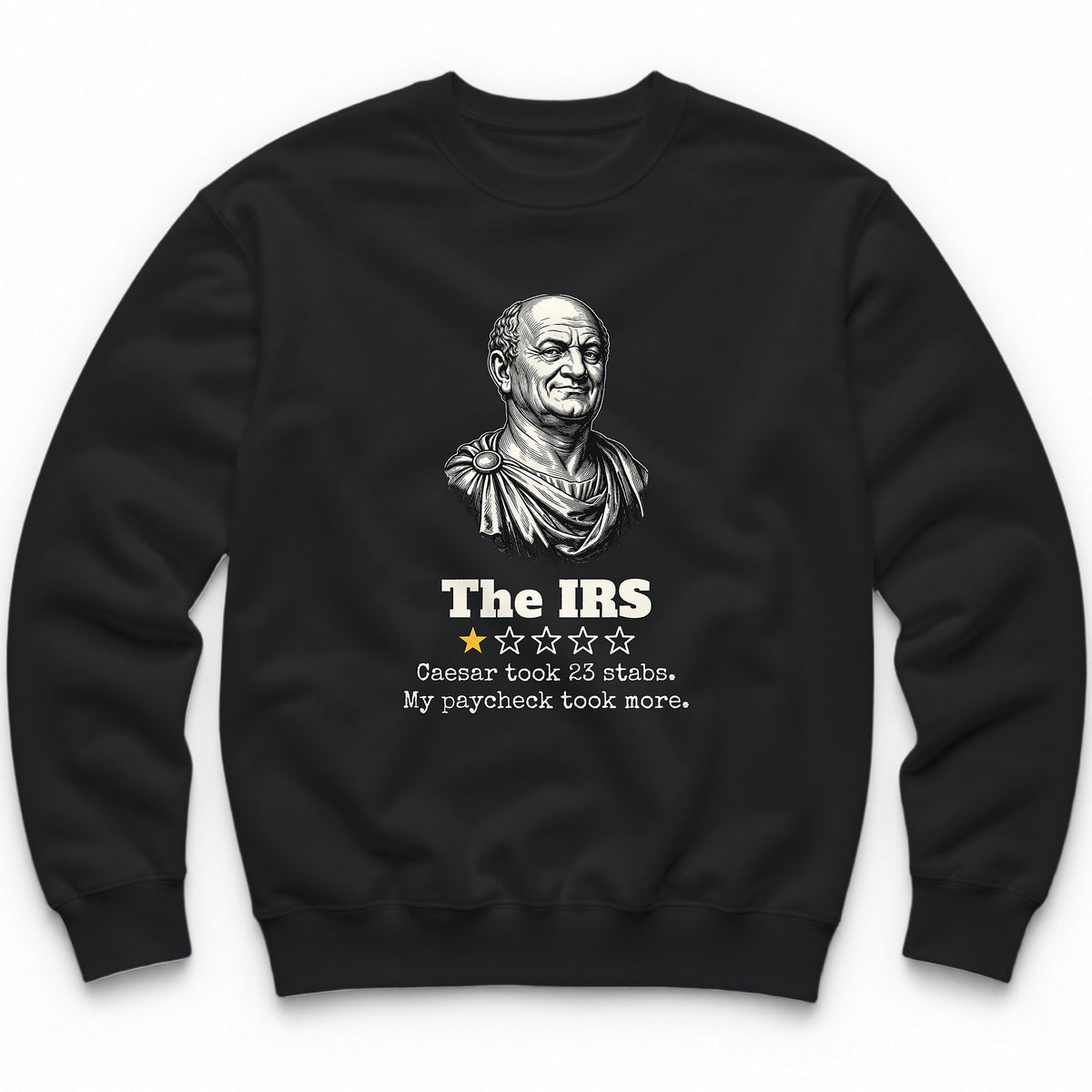 The IRS One Star Review Crewneck - Black