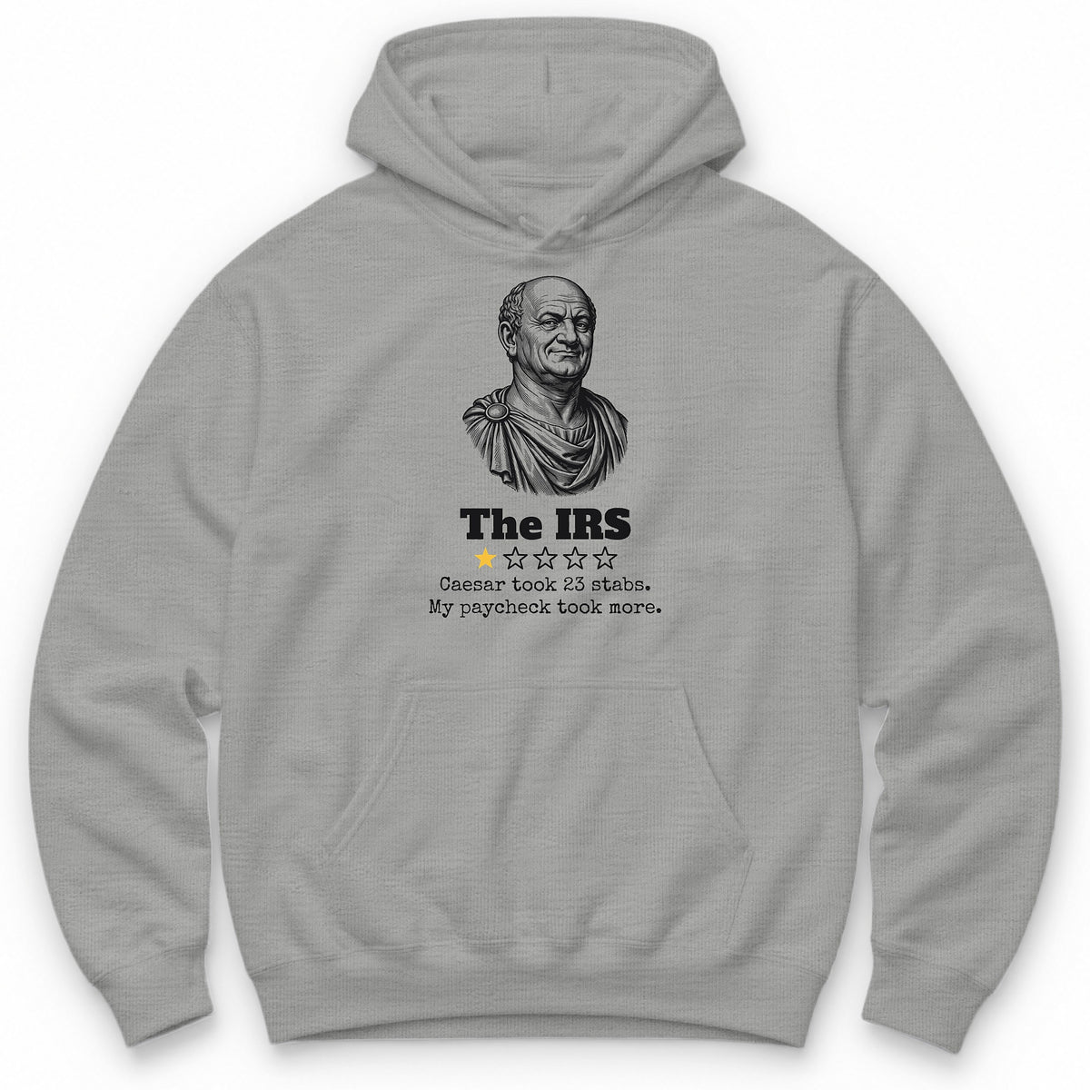 The IRS One Star Review Hoodie - Sport Grey