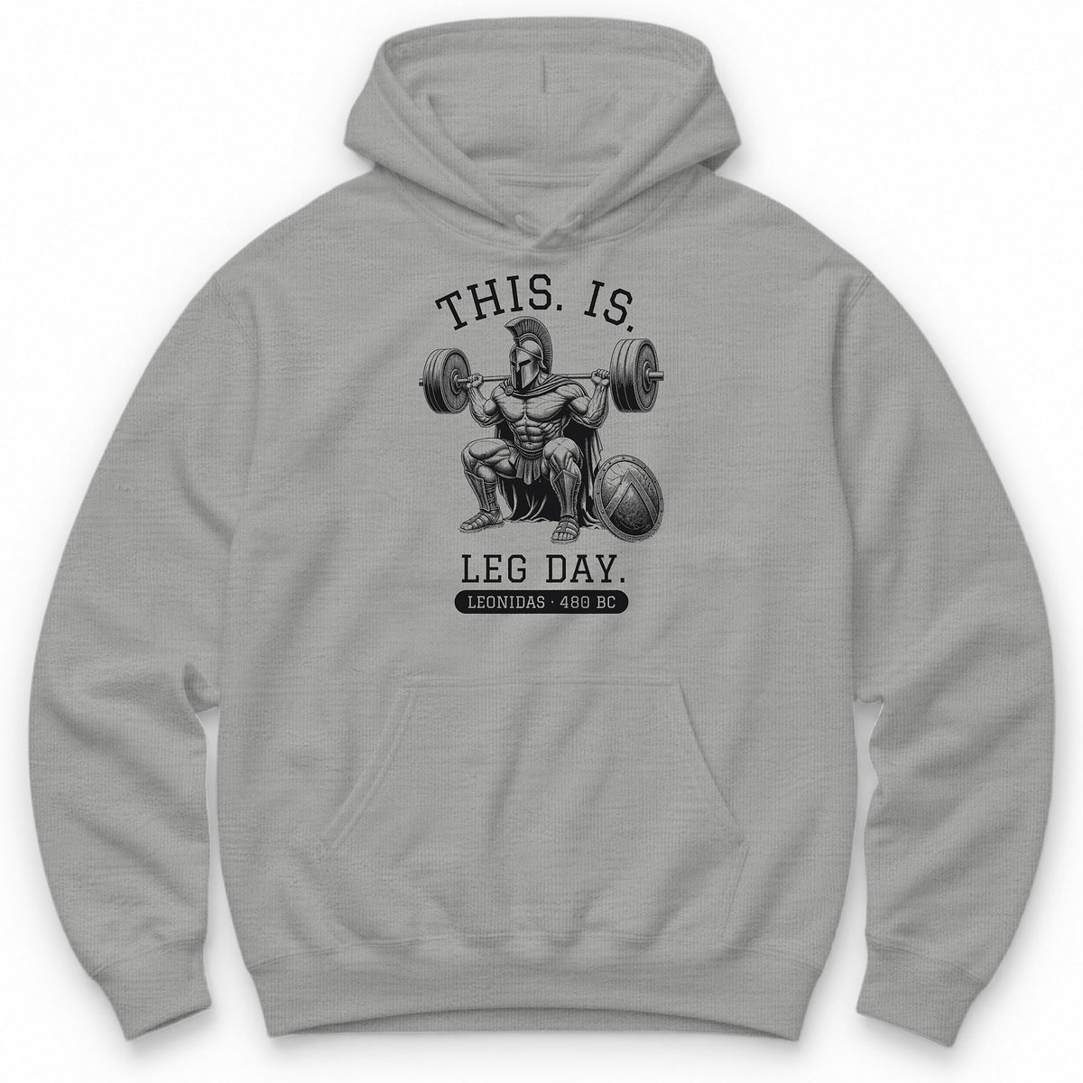 This Is Leg Day Hoodie - Sport Grey