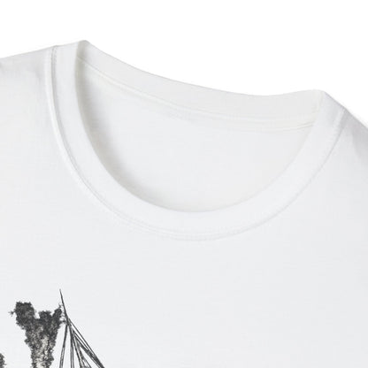 T-Shirt — Vintage Sinking Ship Graphic with 1-Star Review Quote