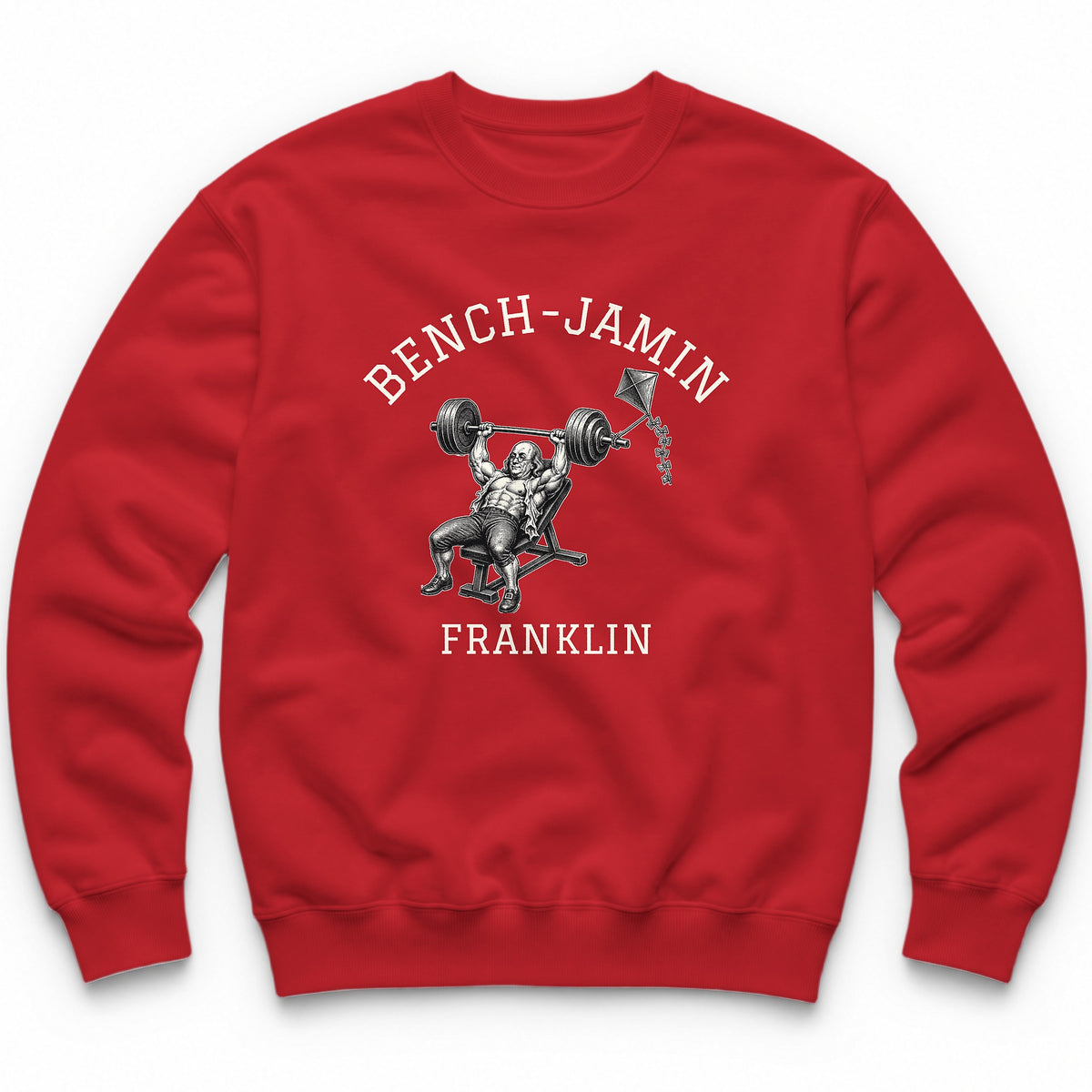 Bench-jamin Franklin Crewneck - Red