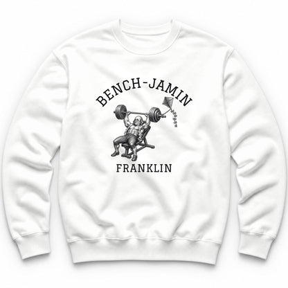 Bench-jamin Franklin Crewneck - White