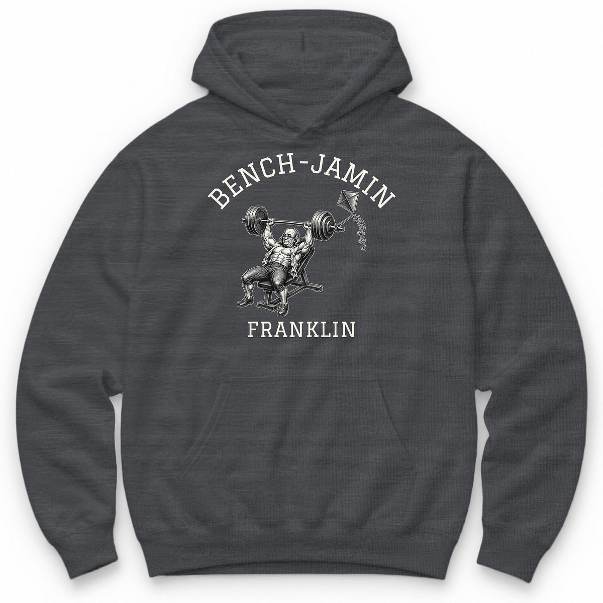 Bench-jamin Franklin Hoodie - Charcoal