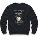 Won A World War Got Voted Out Anyway – Downing Street Funny History Crewneck - Black