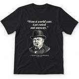 Won A World War Got Voted Out Anyway – Downing Street Funny History Premium Tee - Black