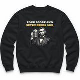 Four Score And Seven Beers Ago Crewneck - Black