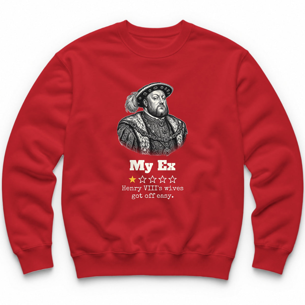 My Marriages One Star Review Crewneck - Red