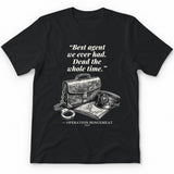 Best Agent We Ever Had Dead The Whole Time – Operation Mincemeat Funny History Premium Tee - Black