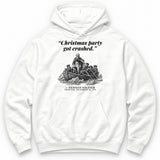 Christmas Party Got Crashed – The Delaware River Funny History Hoodie - White