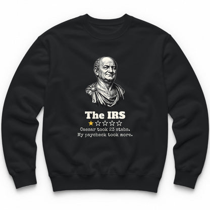 The IRS One Star Review Crewneck - Black
