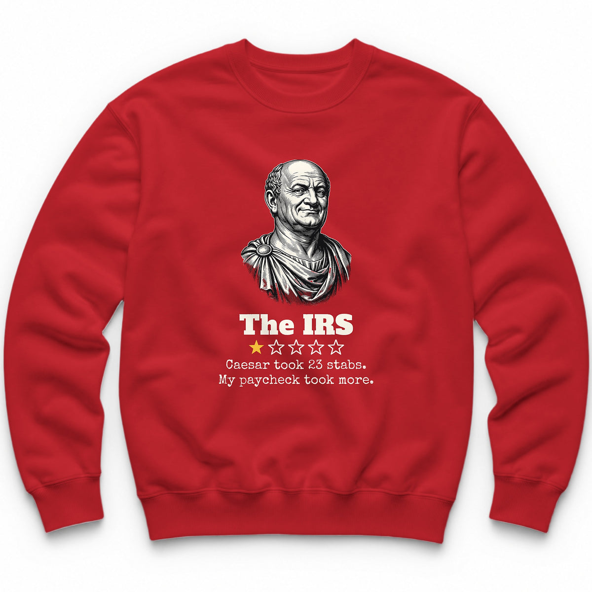 The IRS One Star Review Crewneck - Red