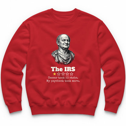 The IRS One Star Review Crewneck - Red