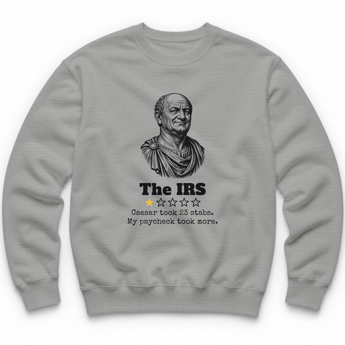 The IRS One Star Review Crewneck - Sport Grey