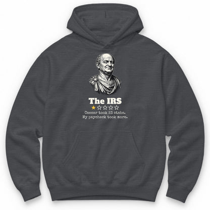 The IRS One Star Review Hoodie - Charcoal
