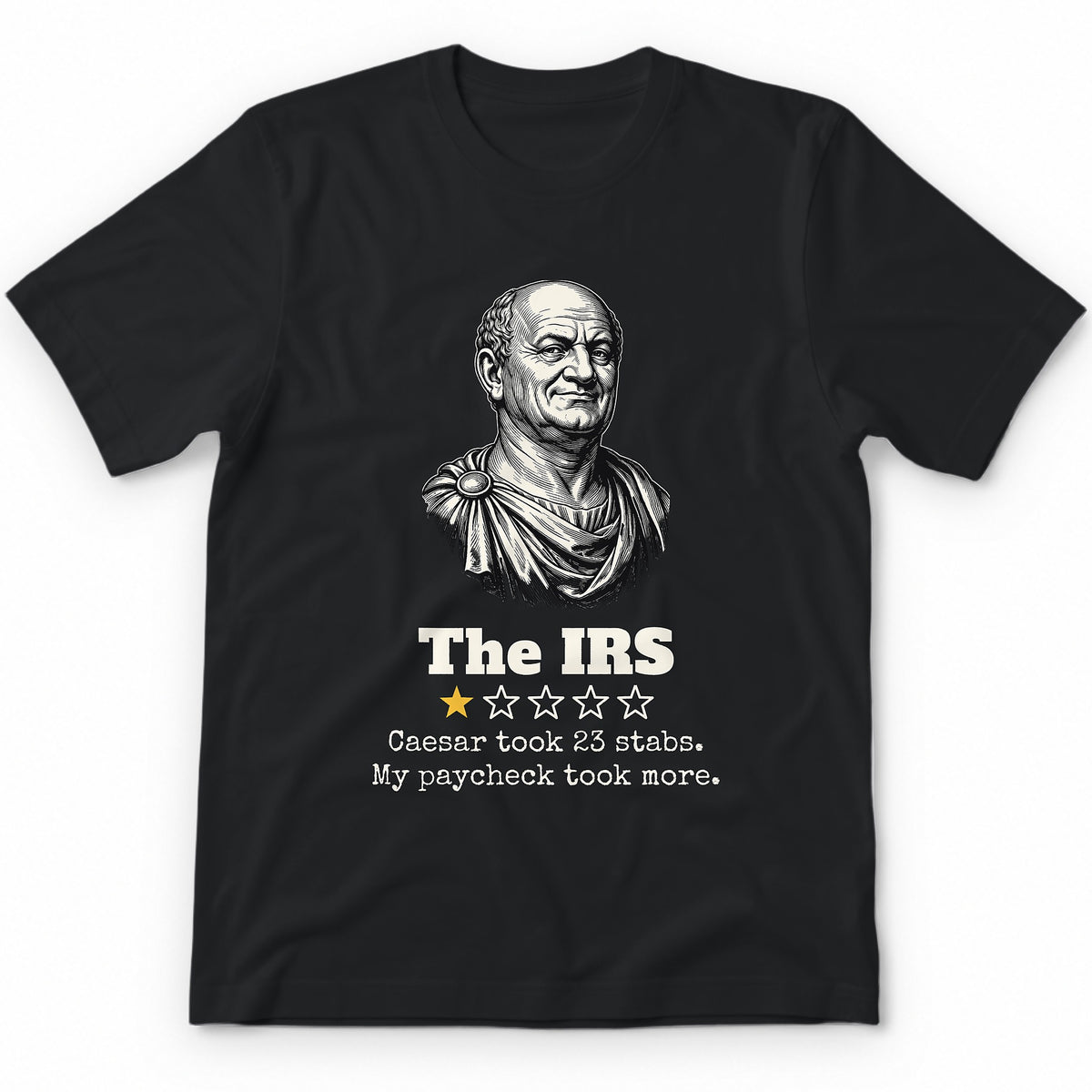 The IRS One Star Review Premium Tee - Black