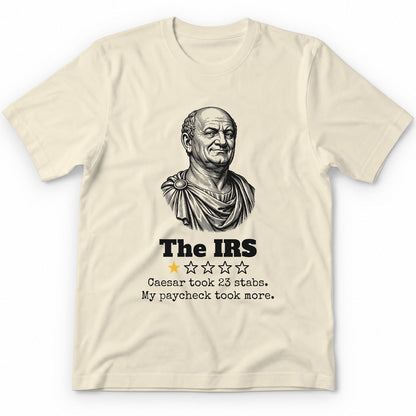 The IRS One Star Review Premium Tee - Natural