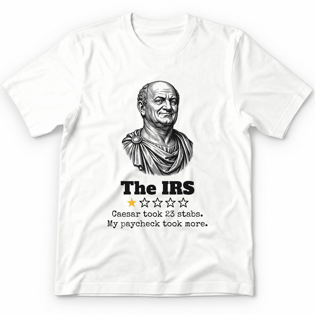 The IRS One Star Review Premium Tee - White