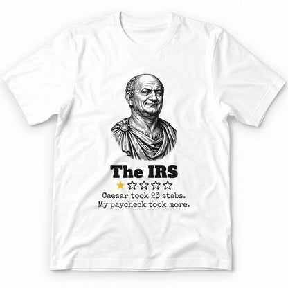 The IRS One Star Review Premium Tee - White