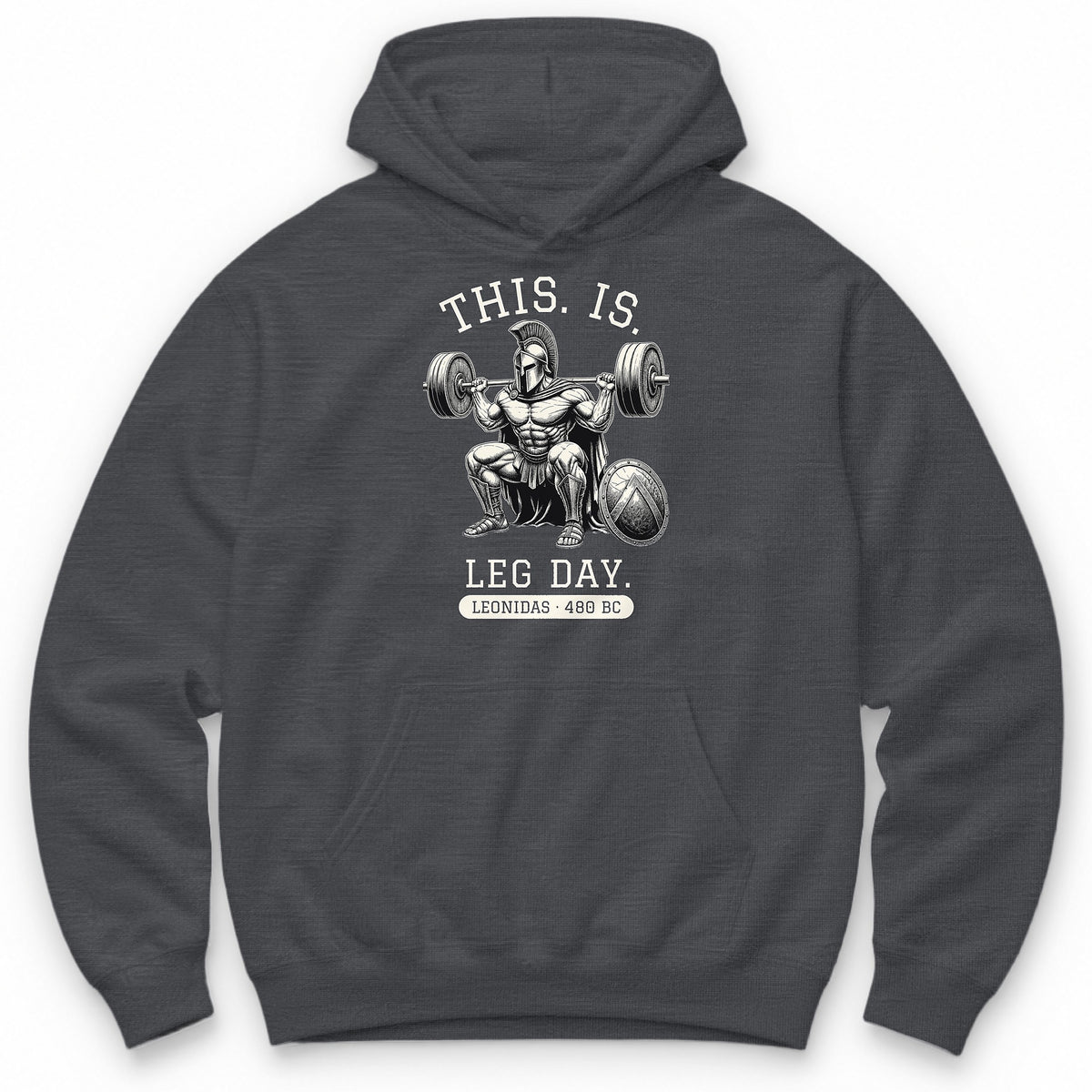 This Is Leg Day Hoodie - Charcoal