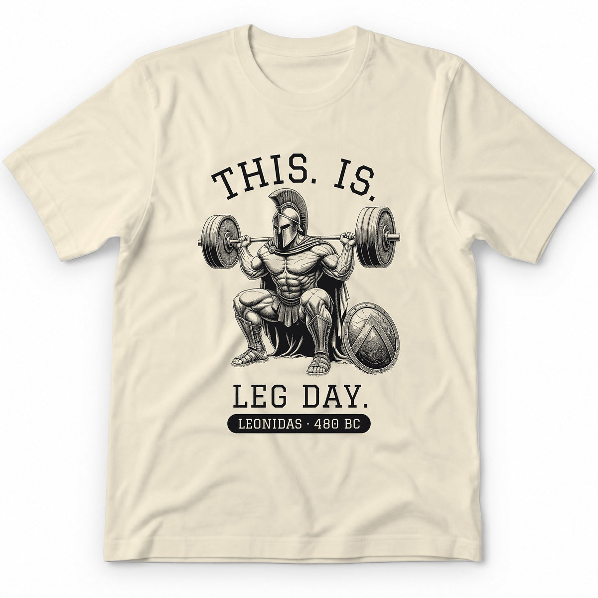 This Is Leg Day Premium Tee - Natural