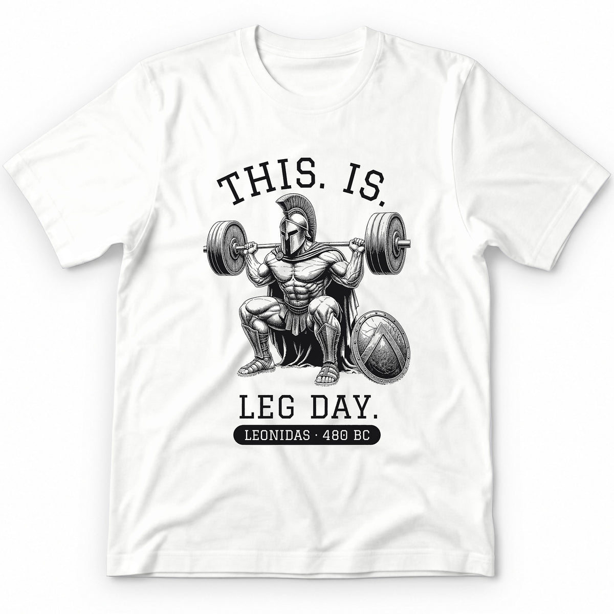 This Is Leg Day Premium Tee - White