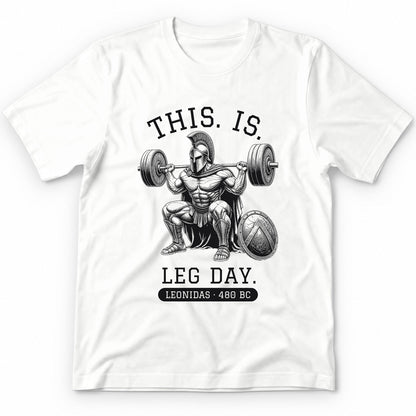 This Is Leg Day Premium Tee - White