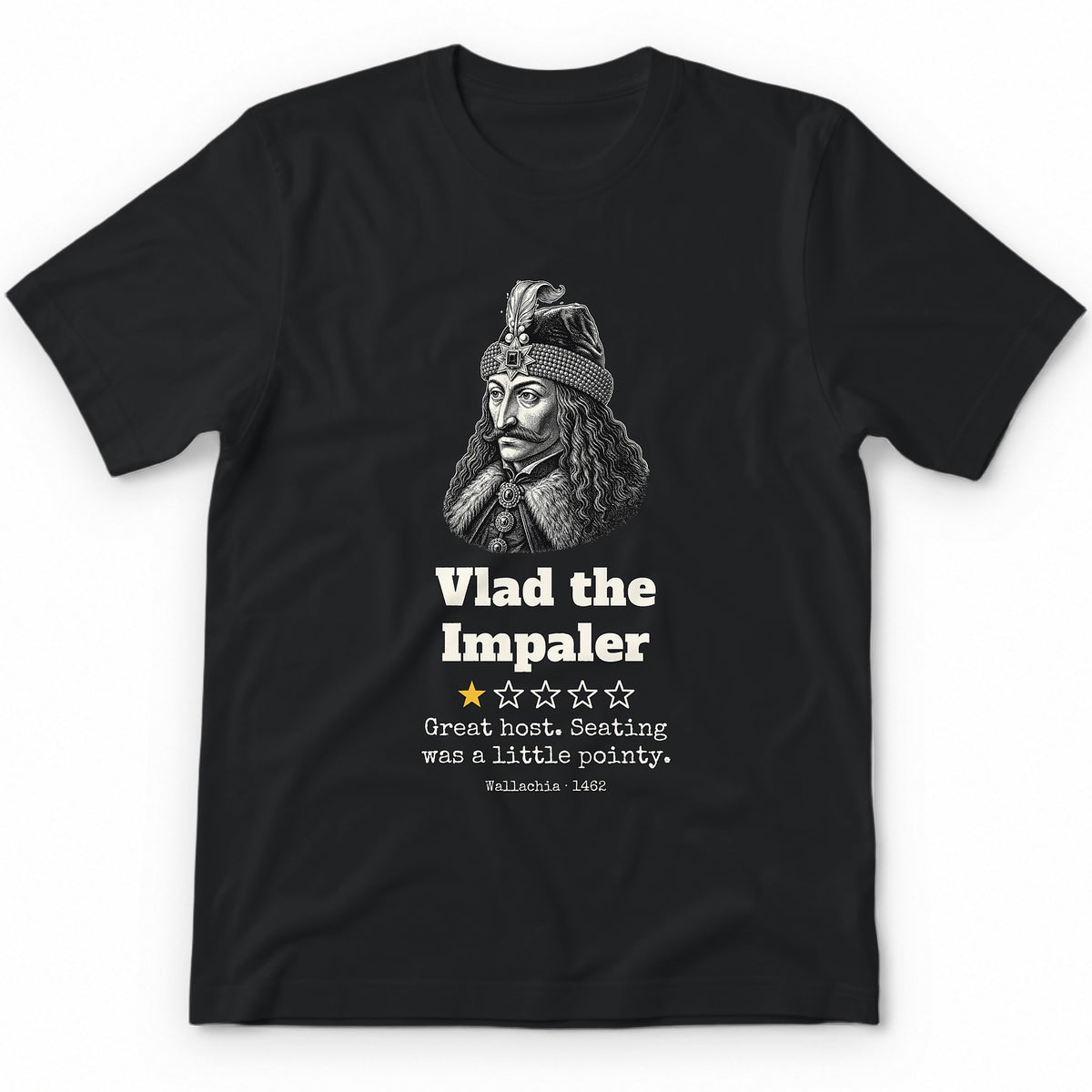 Vlad The Impaler One Star Review T-Shirt – One Star Tees