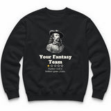 Your Fantasy Team One Star Review Crewneck - Black
