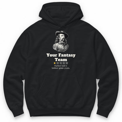 Your Fantasy Team One Star Review Hoodie - Black