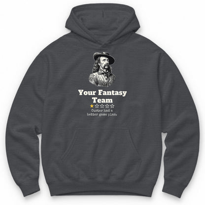 Your Fantasy Team One Star Review Hoodie - Charcoal