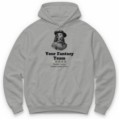 Your Fantasy Team One Star Review Hoodie - Sport Grey